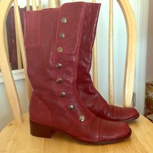 Jessica Bennett high calf red boot